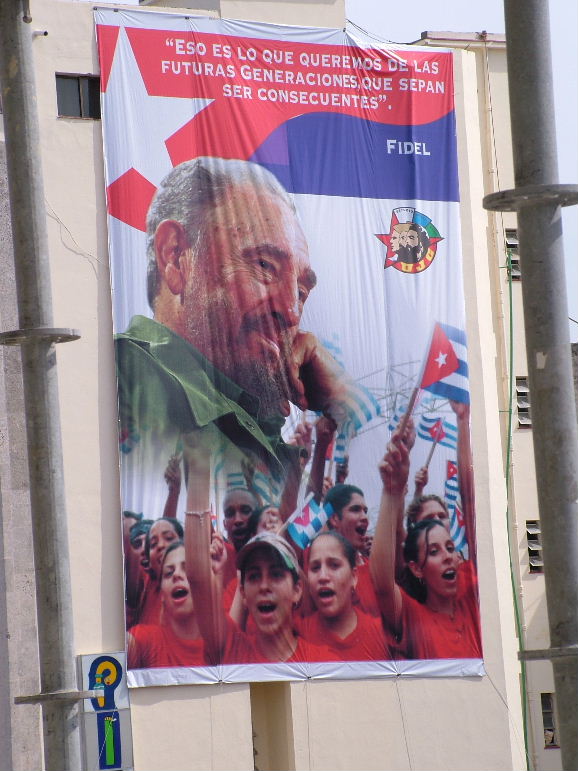 DSCF3297, Poster of Fidel Castro