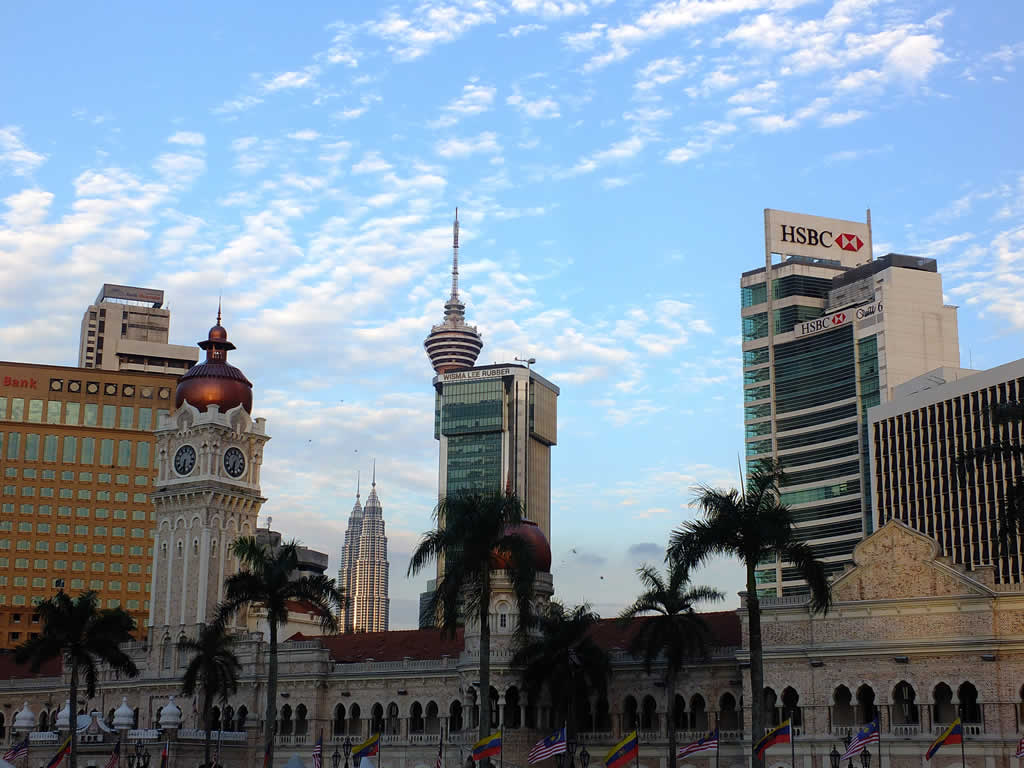 DSCF2915: Kuala Lumpur skyline from Merdeka Square
